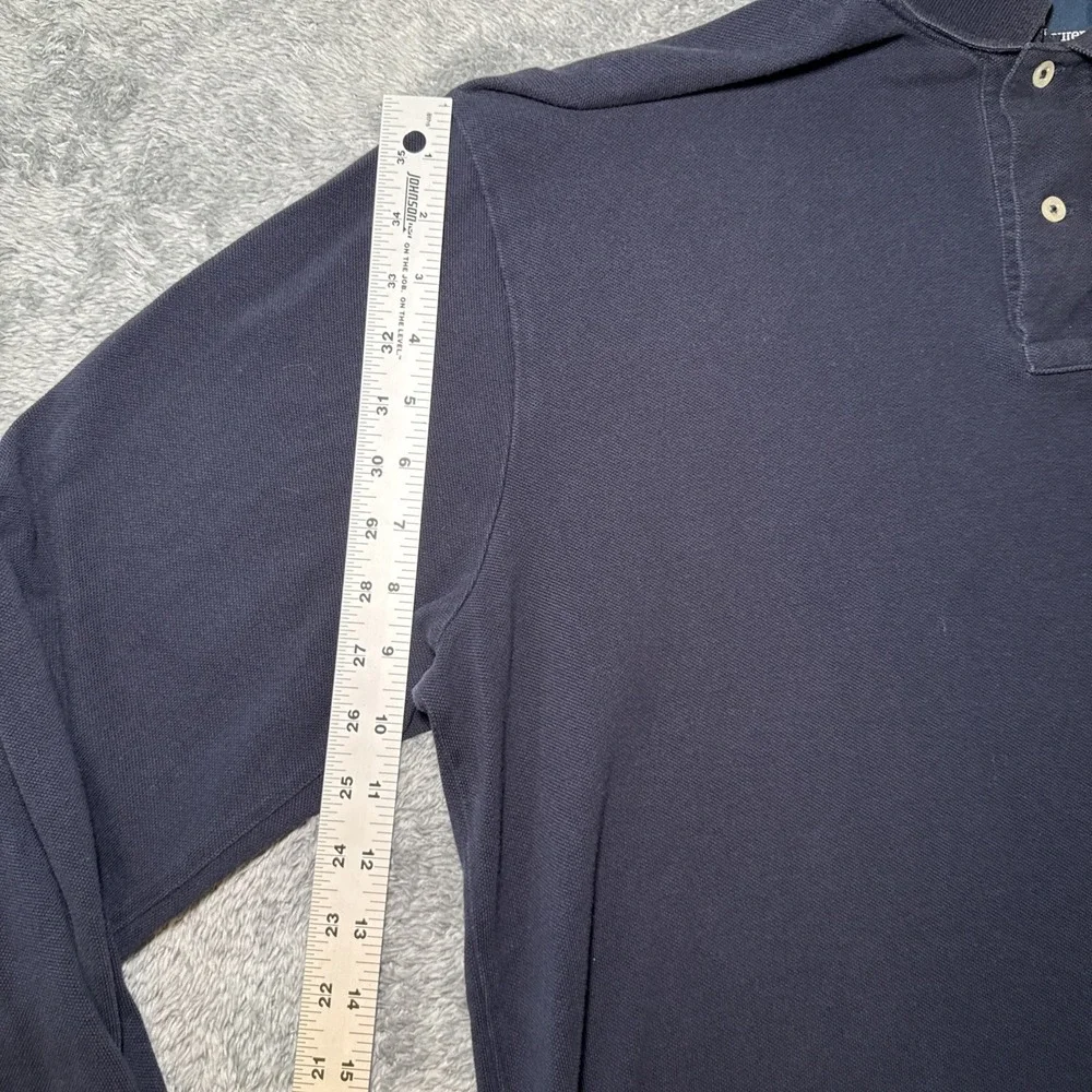 Vintage Polo Ralph Lauren Shirt Mens Large Navy 90s Polo Pony Rugby Long Sleeve